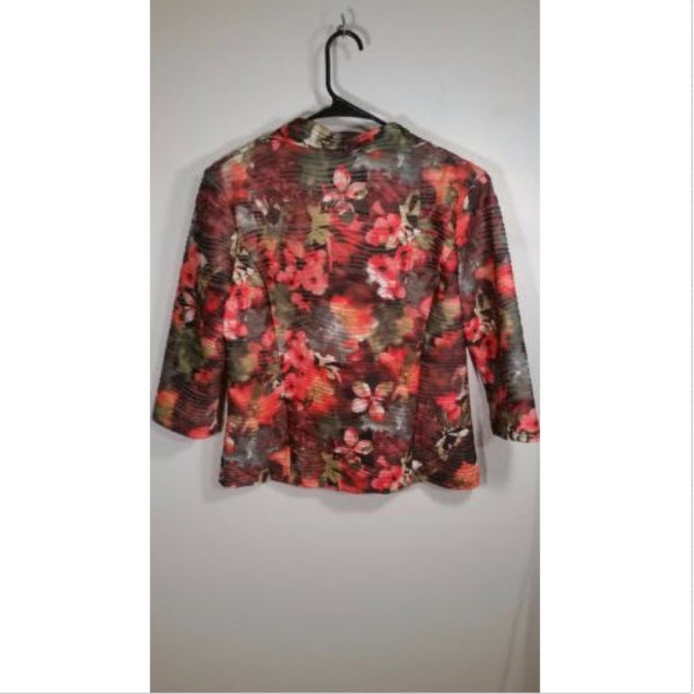 ERIN LONDON Blazer Jacket Floral Size Small - Picture 4 of 4